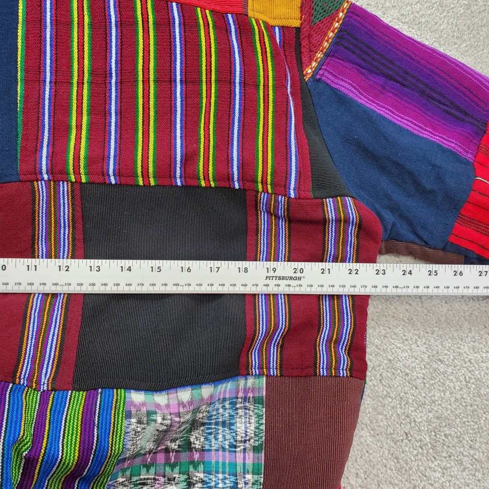 Unbranded Patchwork Bomber Jacket Mens Medium Gru… - image 7